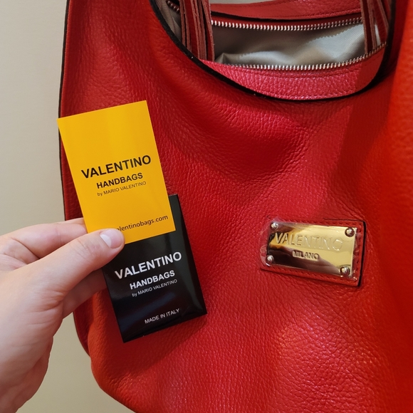 Red handbag genuine leather - Picture 5 of 16